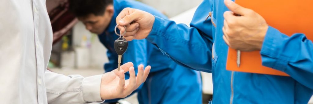 GD Ingenieurbüro dokumentiert die Fahrzeugübergabe nach einer Reparatur für eine Reparaturbestätigung